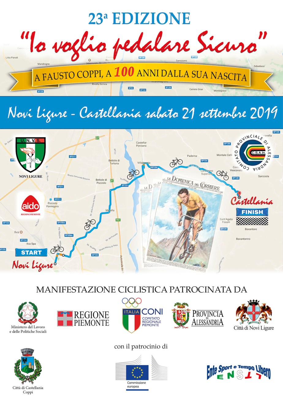 Novi Castellania tracciato corsa 2019